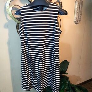 Old Navy Black/White Striped Dress